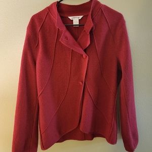 Orvis 100% wool red jacket